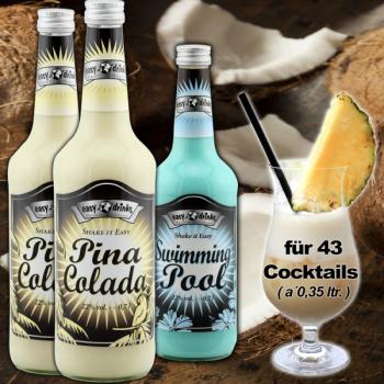 Cocktail Set No. 1 - 2x Pina Colada + 1x Swimming Pool